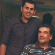 Aleddin Khanjani and his son-in-law Babak Mobasher 