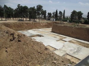 Plans to build a sports and cultural complex over a Baha’i cemetery have resumed with concrete being poured into the site where the graves of Baha’is were excavated in order to lay the building foundation. Demolition of the cemetery, which began in late April, had temporarily stopped after the international media reported on the desecration and other governments expressed concern. 