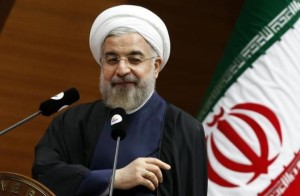 Iran's President Hassan Rouhani addresses the audience during a meeting in Ankara June 10, 2014. CREDIT: REUTERS/UMIT BEKTAS