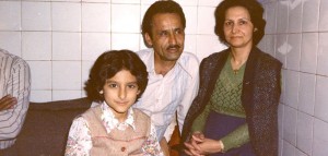 Hussein Motlagh and his family, this photo is taken in prison by the aid of prison guards and warden 