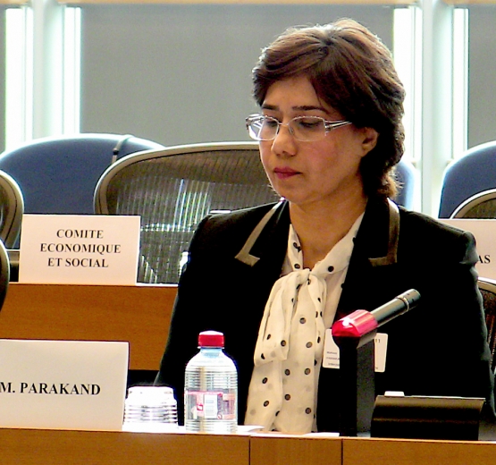 Mahnaz Parkand, an Iranian lawyer who defended the seven at their 2010 trial and was later forced to flee Iran