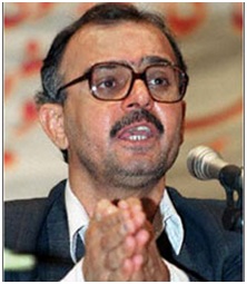 Figure 4.  Hashem Aghajari, an amputee war veteran and a university professor, was convicted of apostasy and sentenced to death after giving a speech in Hamedan in 2002. He was eventually released in 2004. 