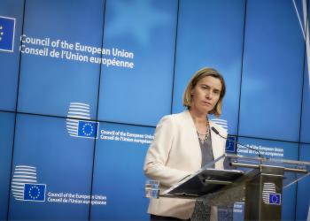 Federica Mogherini, the European Union’s High Representative for Foreign Affairs and Security Policy, was sent a statement by European parliamentarians about "economic apartheid" in Iran.