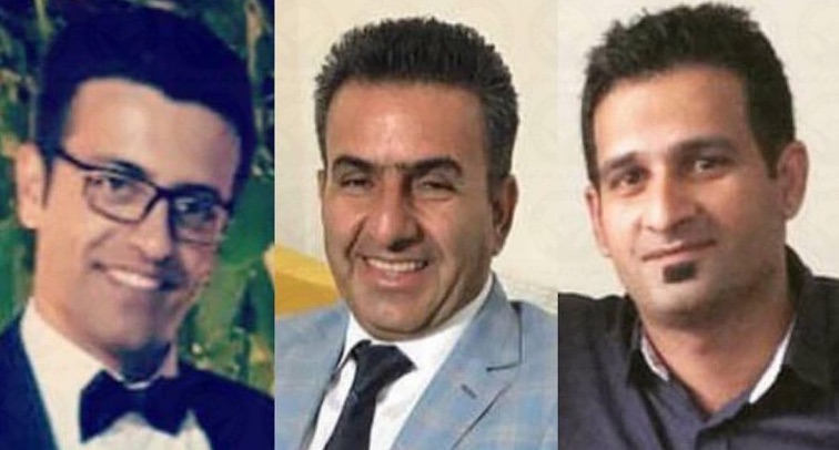 from right to left: Mahboub Habibi, Kourosh Rohani, Pejman Shahriari