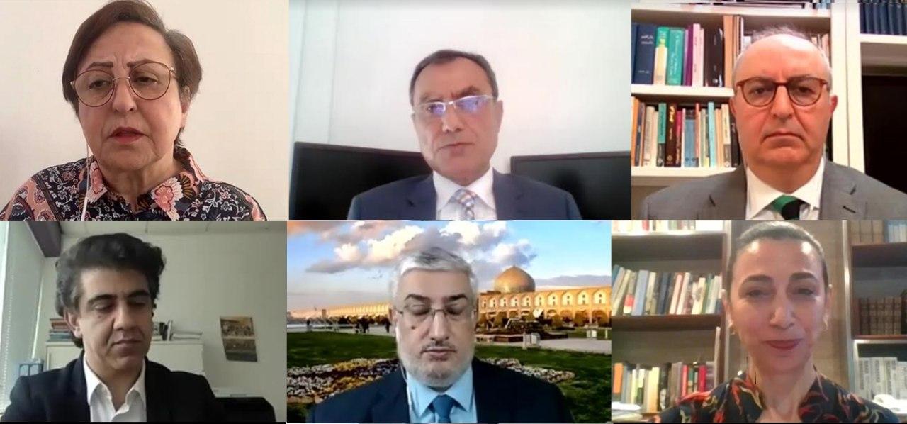 Article18’s Mansour Borji (bottom-left) was one of the panellists during yesterday’s webinar. (Photo: IOPHR)