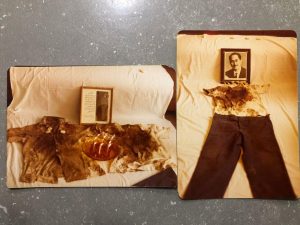 Dr. Dakhili's clothes, pictured after the execution took place