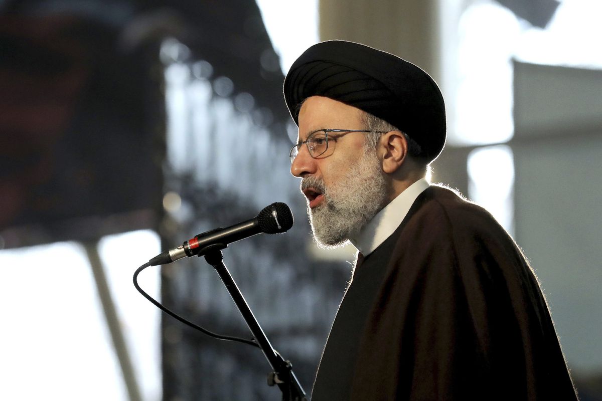 More than 40 prominent members of Canada's legal community have signed an open letter to Chief Justice of Iran, Ebrahim Raisi, photographed here at a ceremony in Tehran, on Jan. 1, 2021.