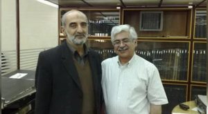 Abdollah Shahbazi (right) and Hossein Shariatmadari, the Supreme Leader-appointed managing editor of hardline daily newspaper Kayhan The so-called historian being interviewed by the talk show host Nader Talebzadeh before his fall from grace in Iran Shahbazi (right) and the retired Revolutionary Guards General Saeed Ghasemi Abdollah Shahbazi pictured with Ruhollah Hosseinian, a hardline former backer he later accused of being a 'hidden Baha'i